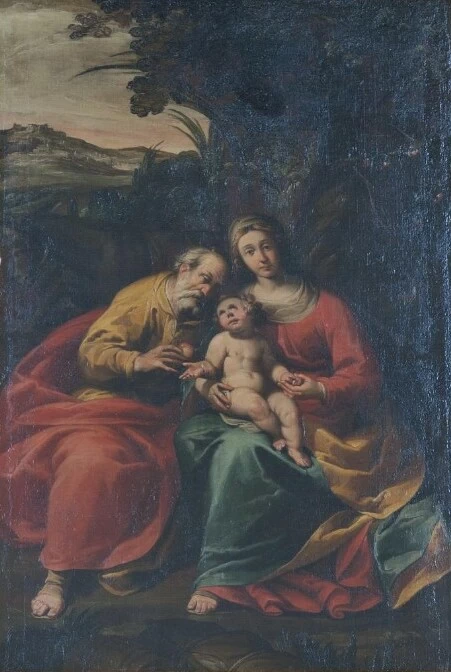 Gian Giacomo Barbelli - Riposo durante la fuga in Egitto, Santa Maria Assunta in Ombriano